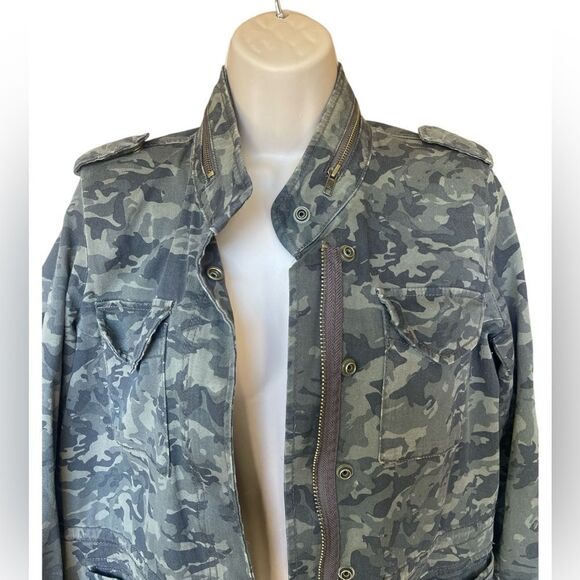 A.N.A. New Approach Camo Women's Jacket - Petite M - Full Zip & Snap -Military - Picture 3 of 9